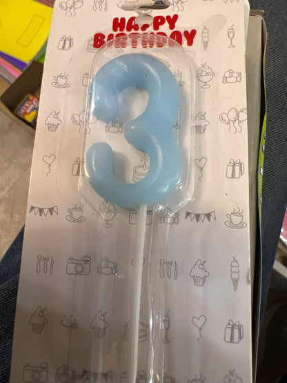 Bougies numérotées