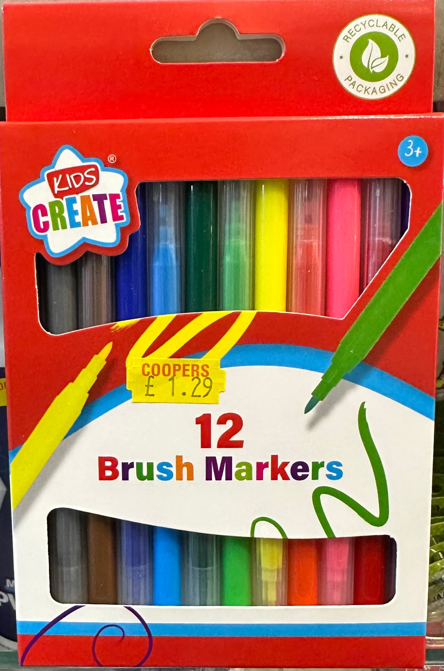 12 Brush Markers