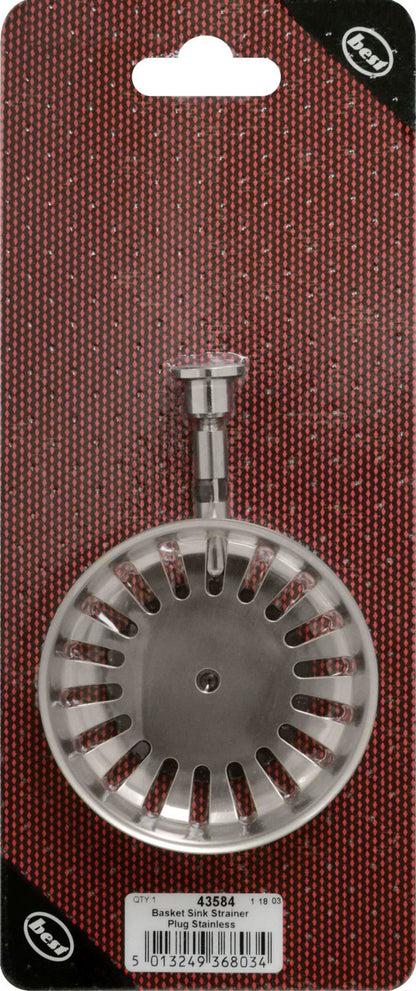 BASKET SINK STRAINER PLUG STAINLESS