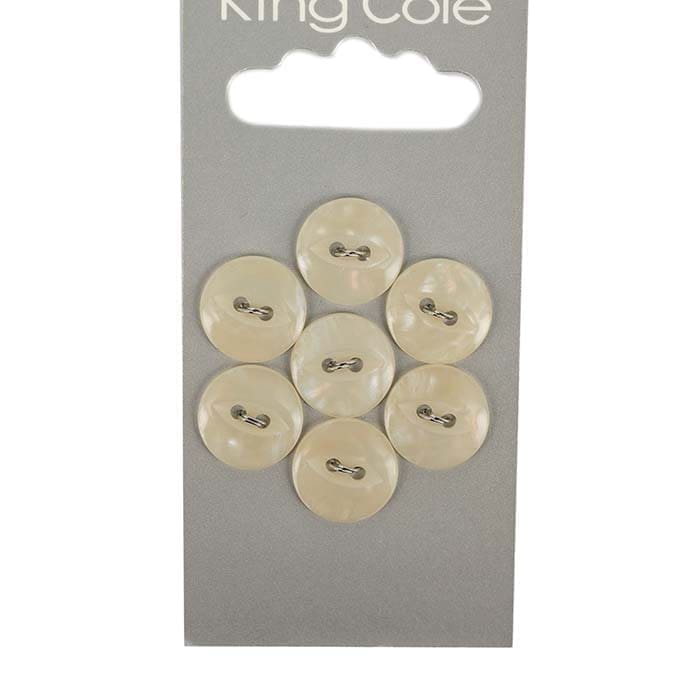 Boutons queue de poisson – Crème (Petit)