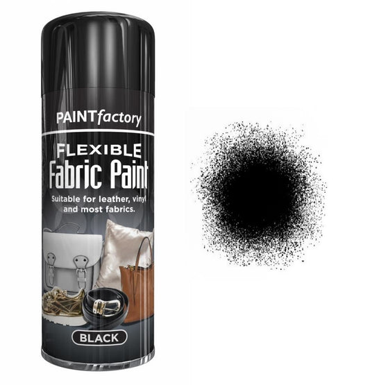 Black Fabric Spray Paint 200ml Flexible Clothes Aerosol