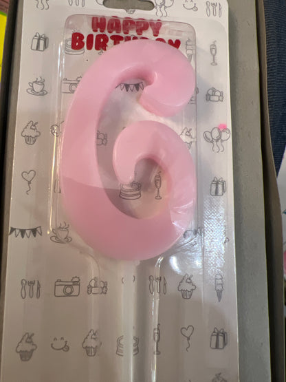 Bougies numérotées
