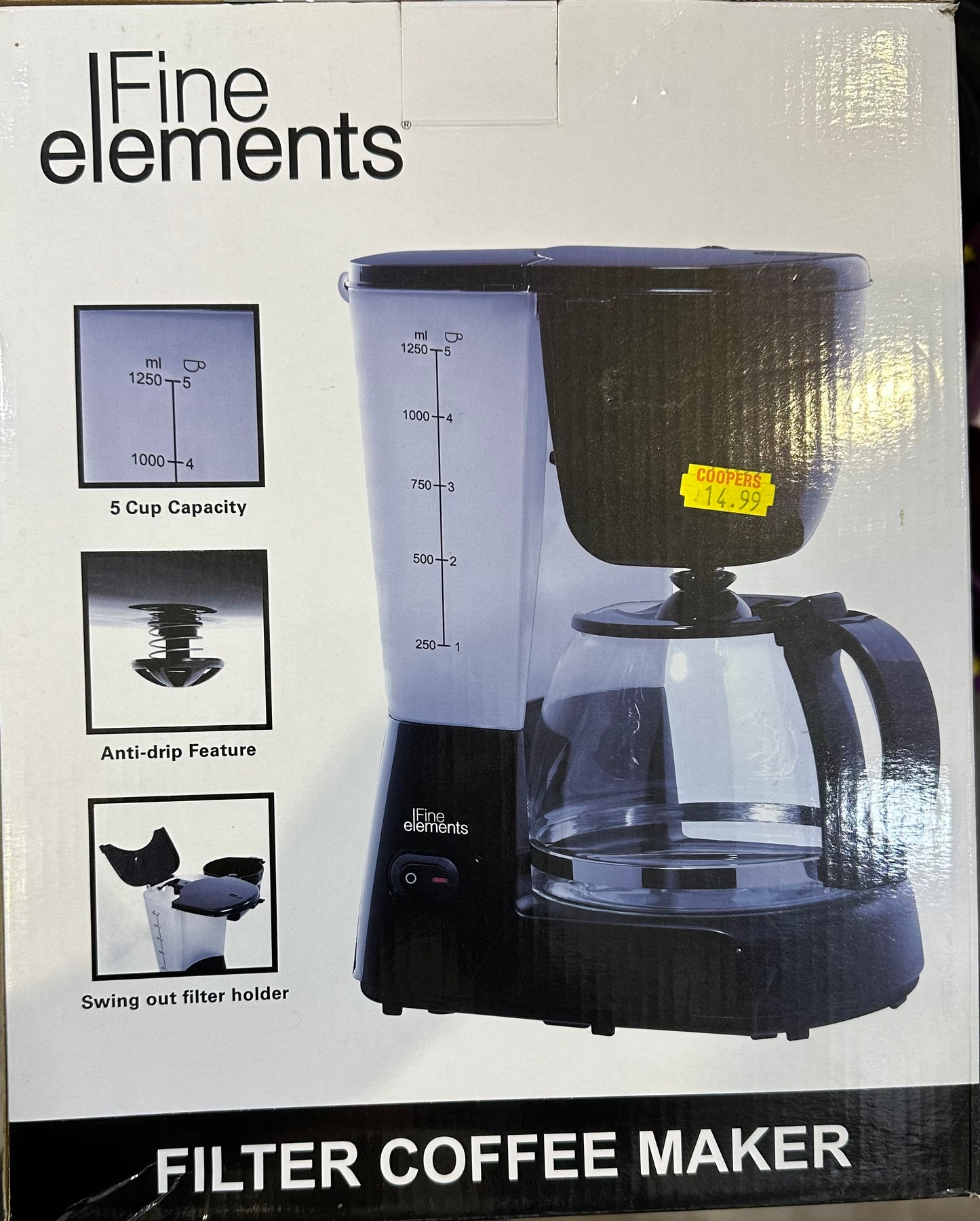 Cafetière filtre 1,25 L