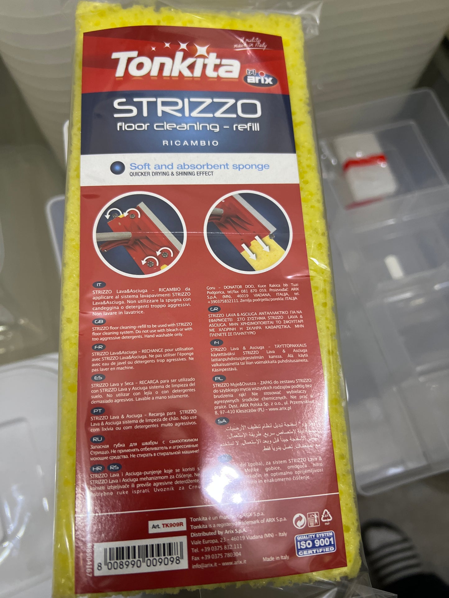 Floor cleaning sponge