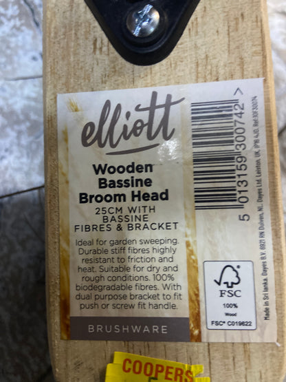 ELLIOTT WOODEN BASSINE BROOM HEAD 25cm