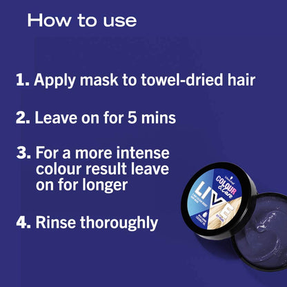 Schwarzkopf Colour & Care Live 5min Colour Boost Hair Mask, Icy Pearl 150ml