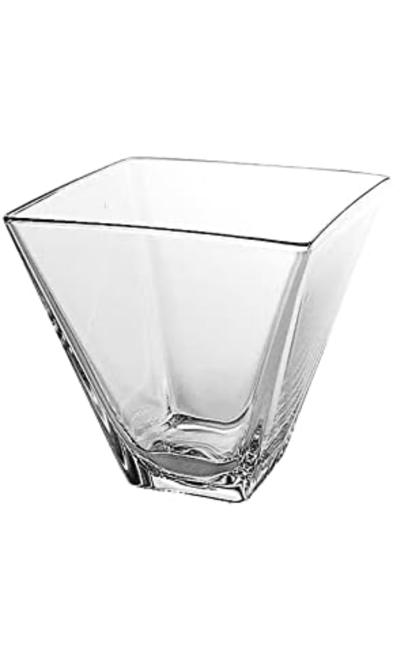 Vase en verre transparent simple et créatif, petit arrangement floral rectangulaire pour bureau