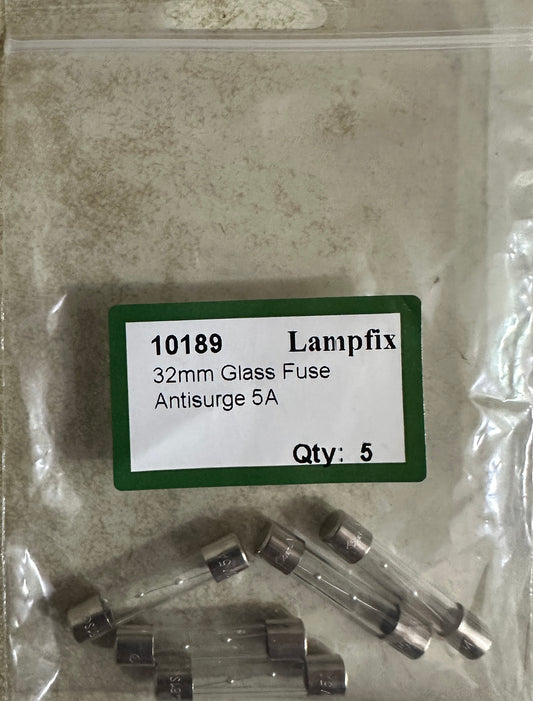 Fusible verre anti-surtension 32 mm 5A