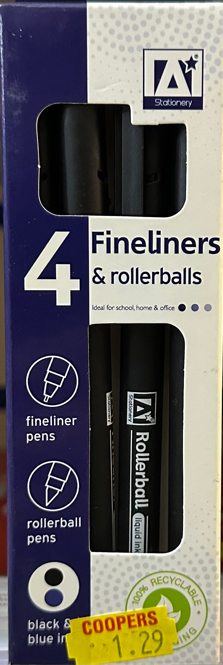 Fineliners & Rollerballs