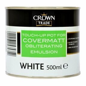 CROWN COVERMATT 500ML BLANC
