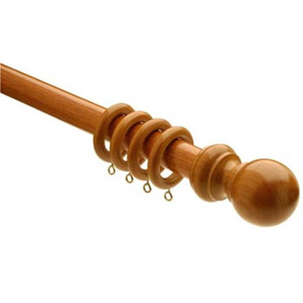 28mm WOODEN CURTAIN POLE 1.60m