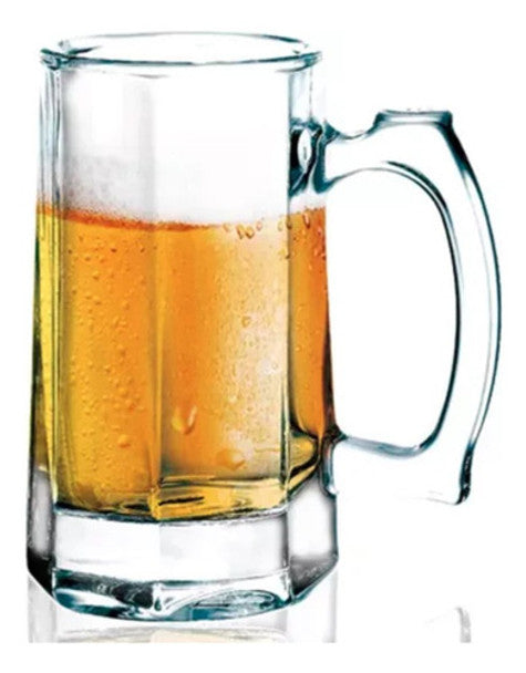 Chazak Chope à bière en verre épais 360 ml