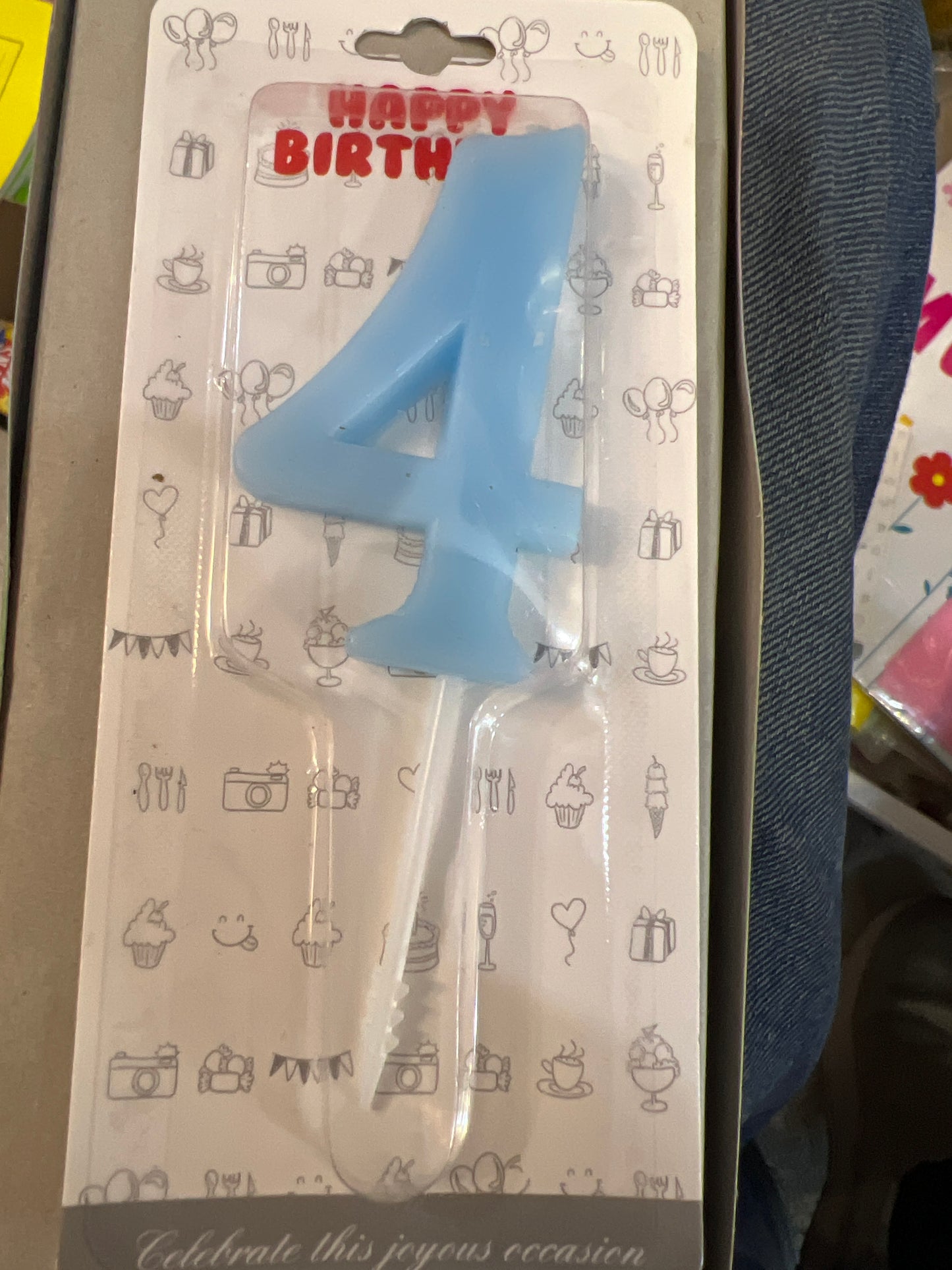 Bougies numérotées