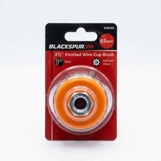 BLACKSPUR 2 1/2 KNOTTED WIRE CUP BRUSH 65mm