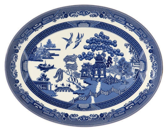 BLUE WILLOW OVAL PLATTER 35cm/13