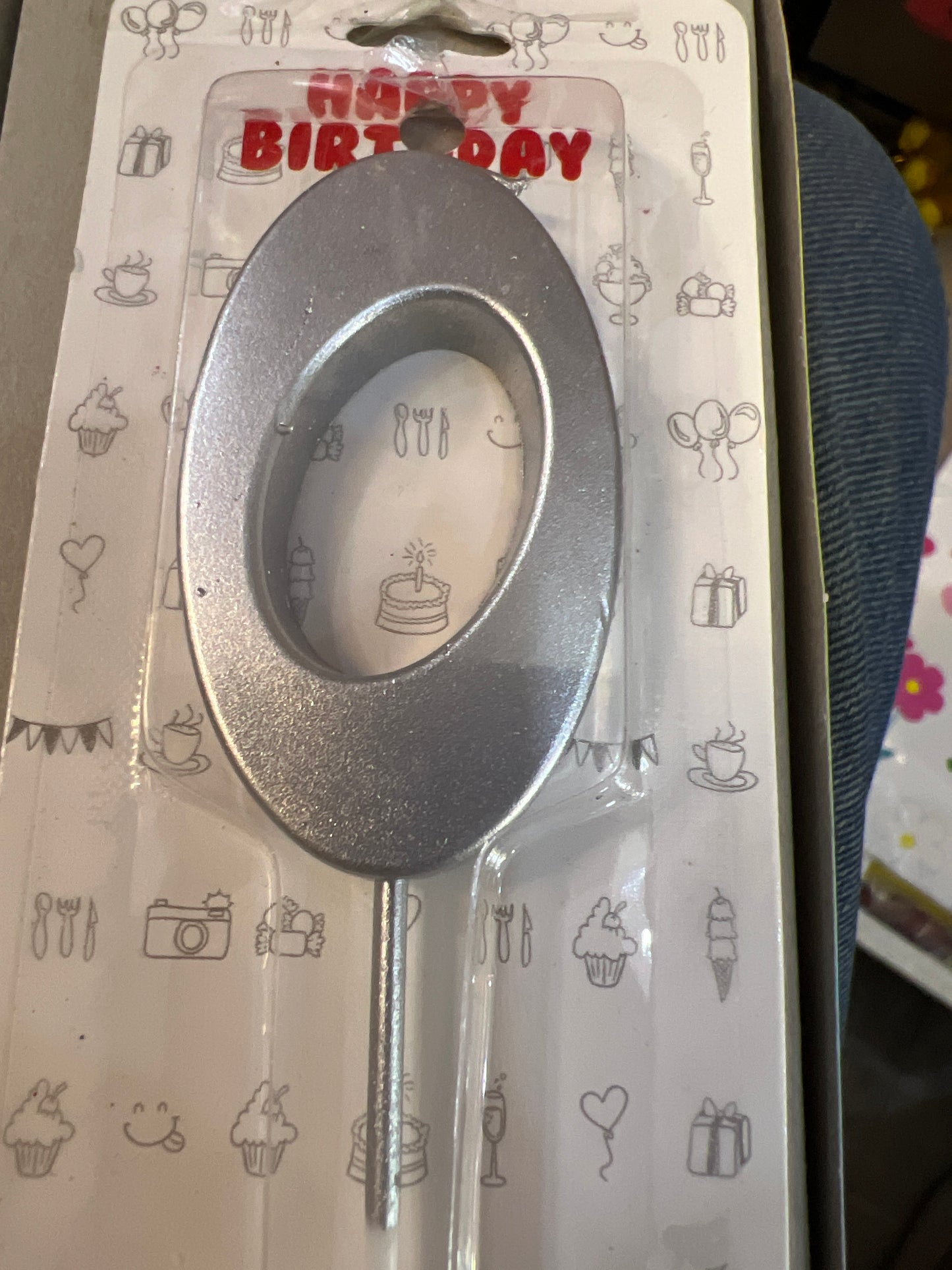 Number candles 0 blue