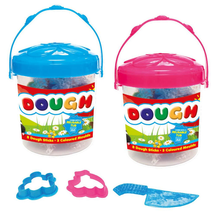 Kids Create Activity 8 Coloured Dough Sticks In Tub