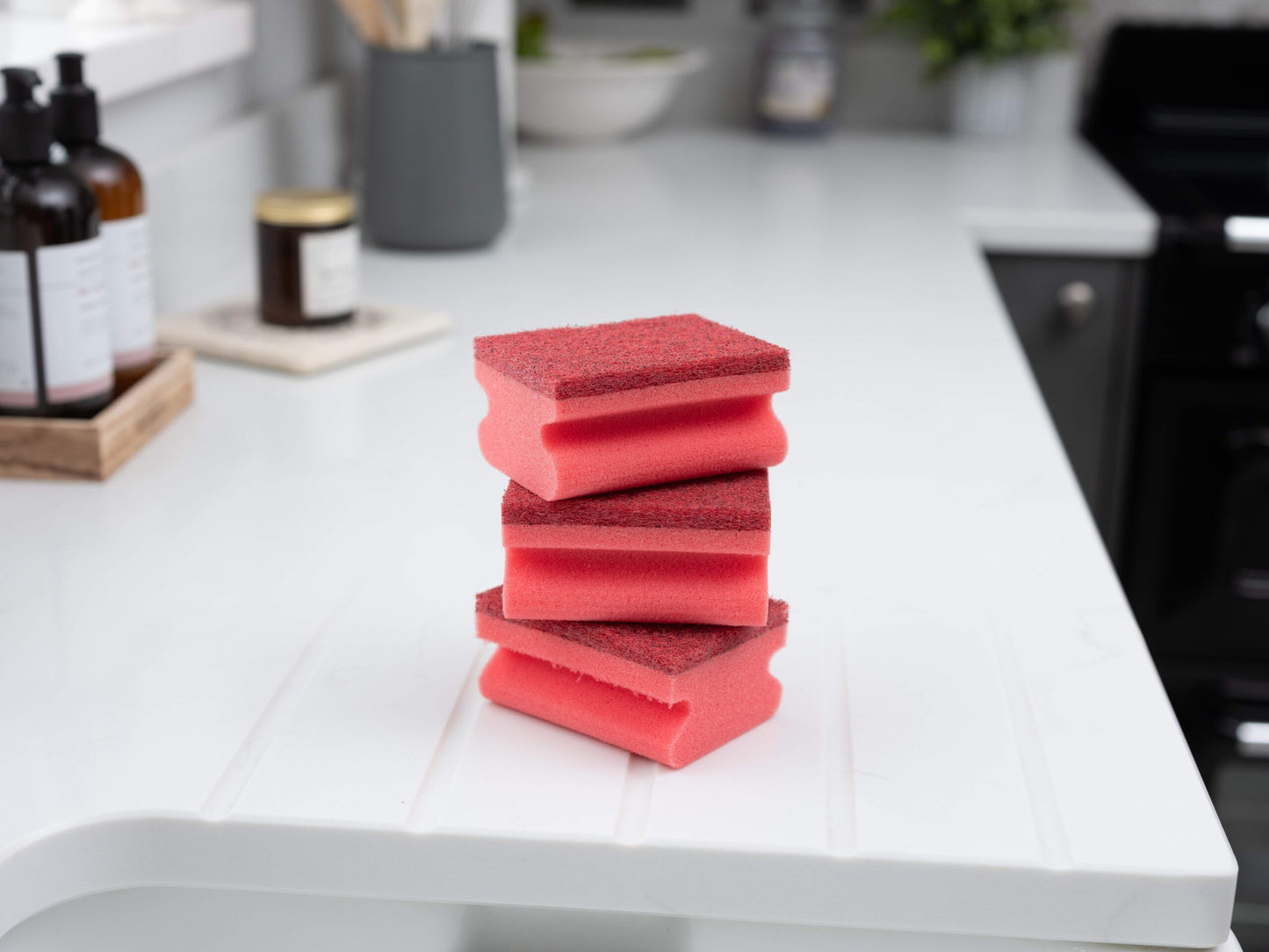 FAIRY DUAL SPONGE SCOURER WITH CRYSTALS 3PK