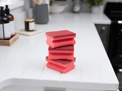 FAIRY DUAL SPONGE SCOURER WITH CRYSTALS 3PK