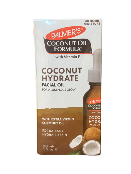 HUILE VISAGE HYDRATANTE À LA NOIX DE COCO PALMER’S 30ml