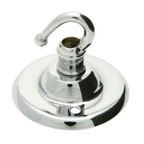 Polished Brass & Chrome Single Hook Ceiling Plate