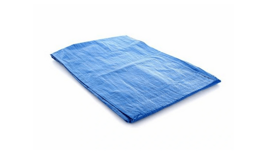Standard HD Polythene Tarpaulin Blue 6ft x8 ft | Waterproof Cover Roofing Ground Camping Sheet