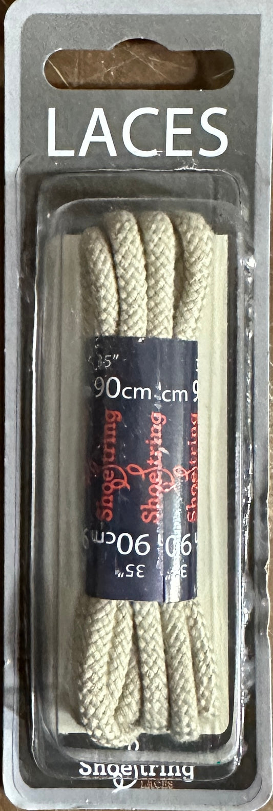 SHOE STRING 90cm 35” CREAM IVORY