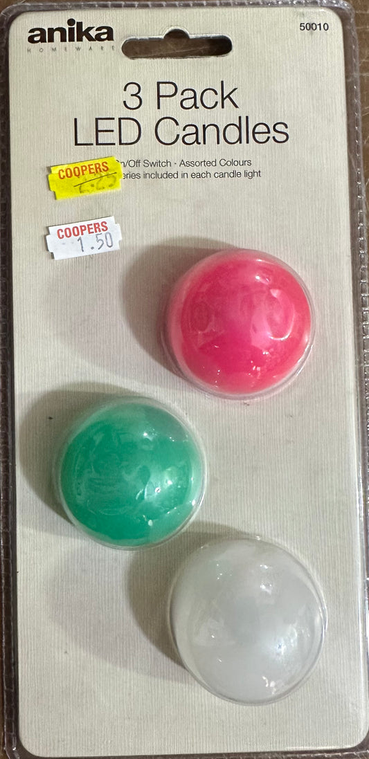 LED Candles 3Pk
