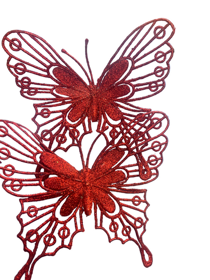 Décoration papillon pailleté