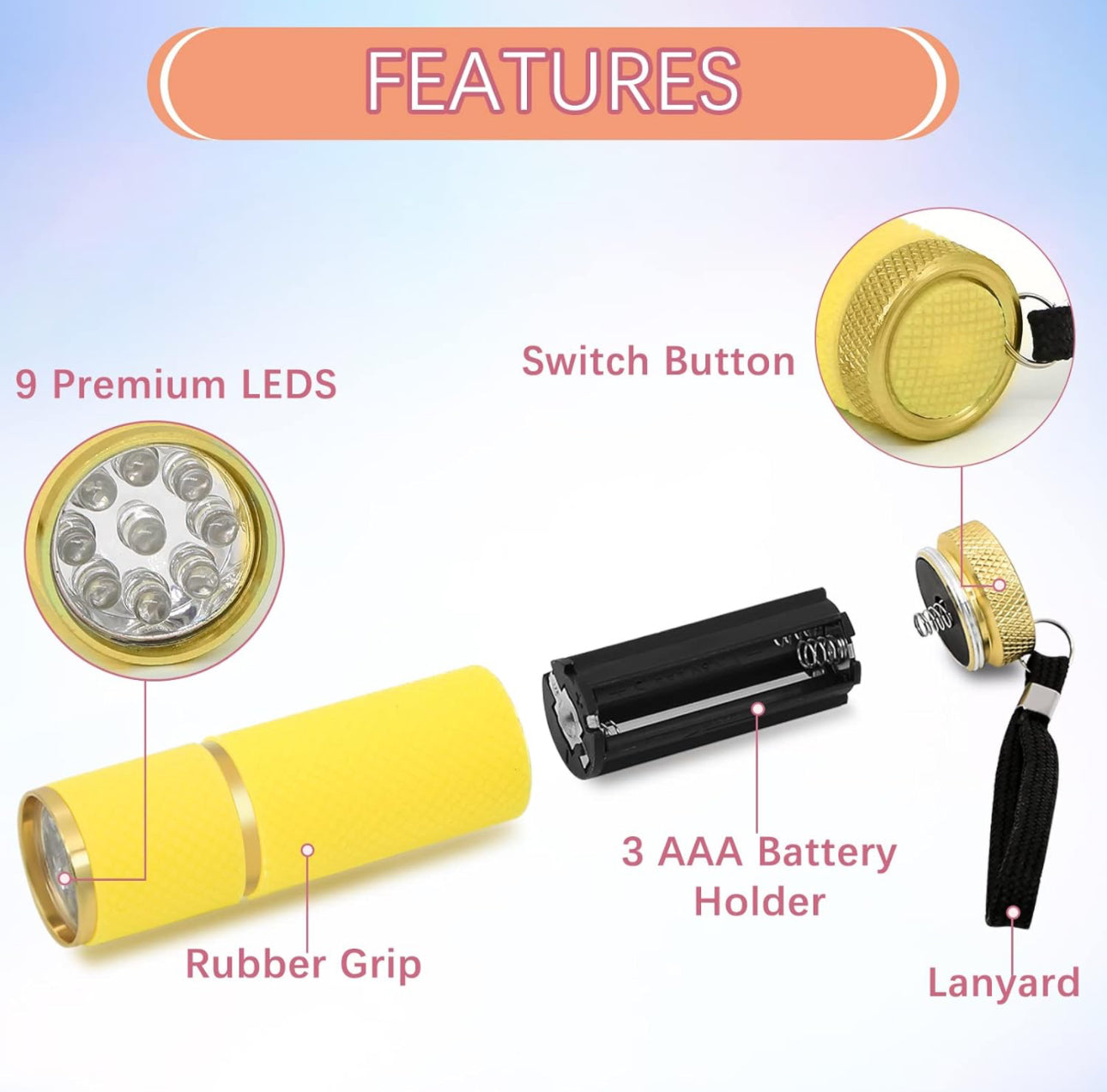 Mini-lampe de poche super puissante à LED