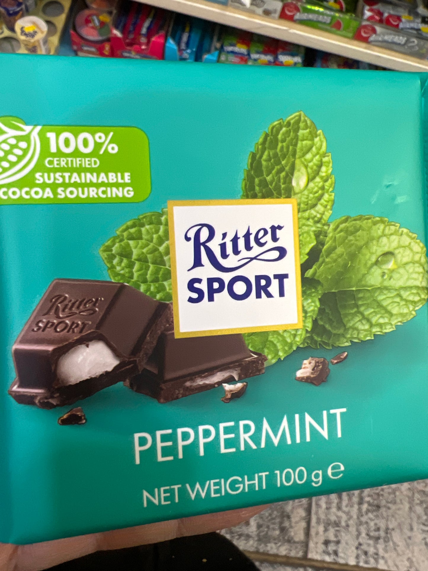Ritter Peppermint Cream in Dark Chocolate