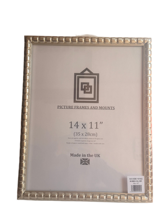BOBBIN SILVER 14x11” (35x28cm) PICTURE FRAME
