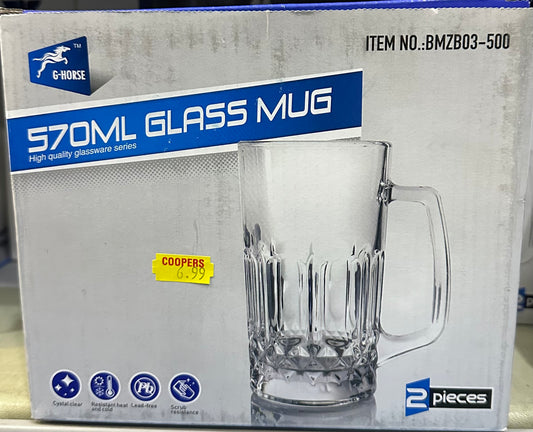 MUG EN VERRE G-HORSE 570 ml