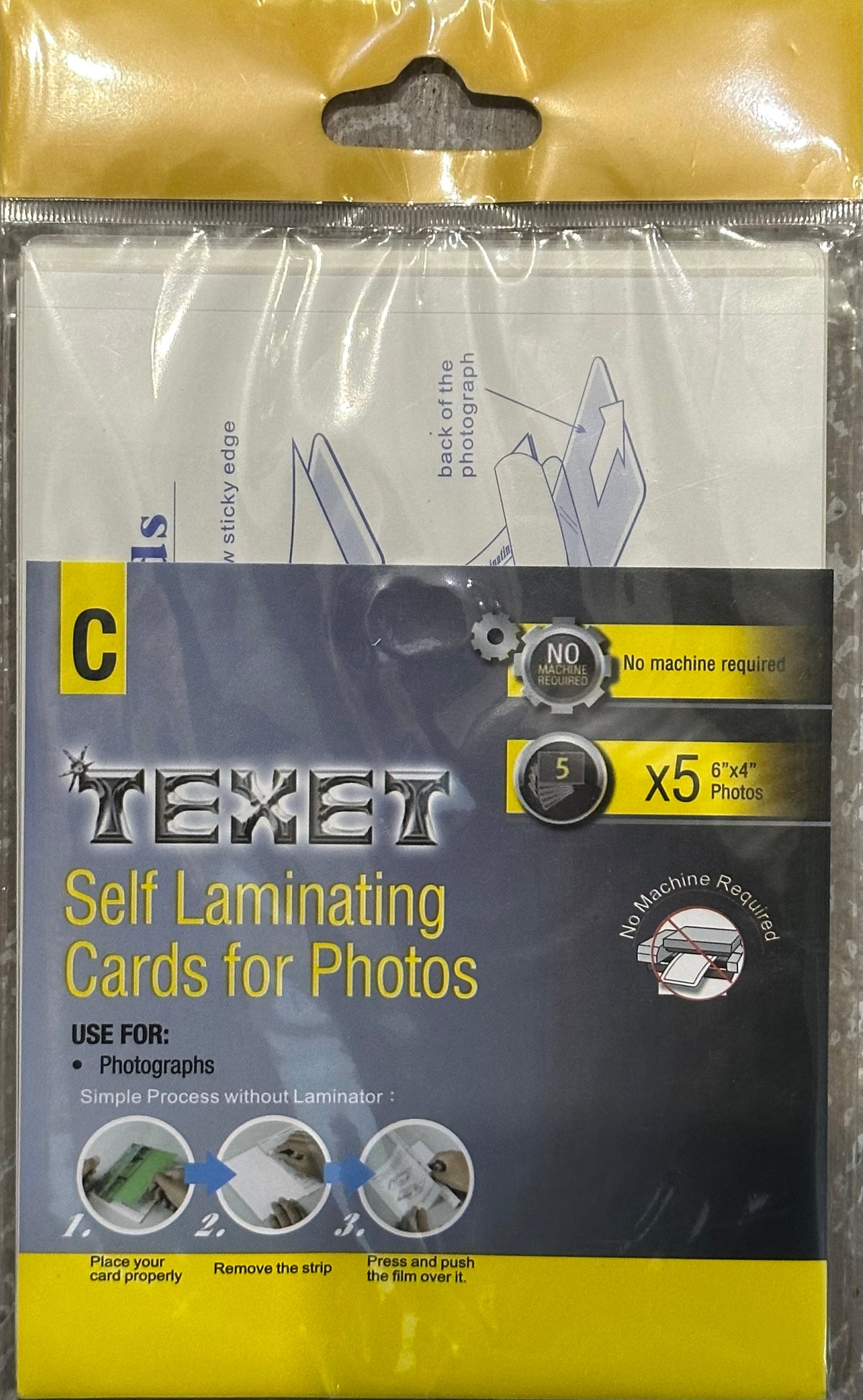 Cartes auto-plastifiantes pour photos