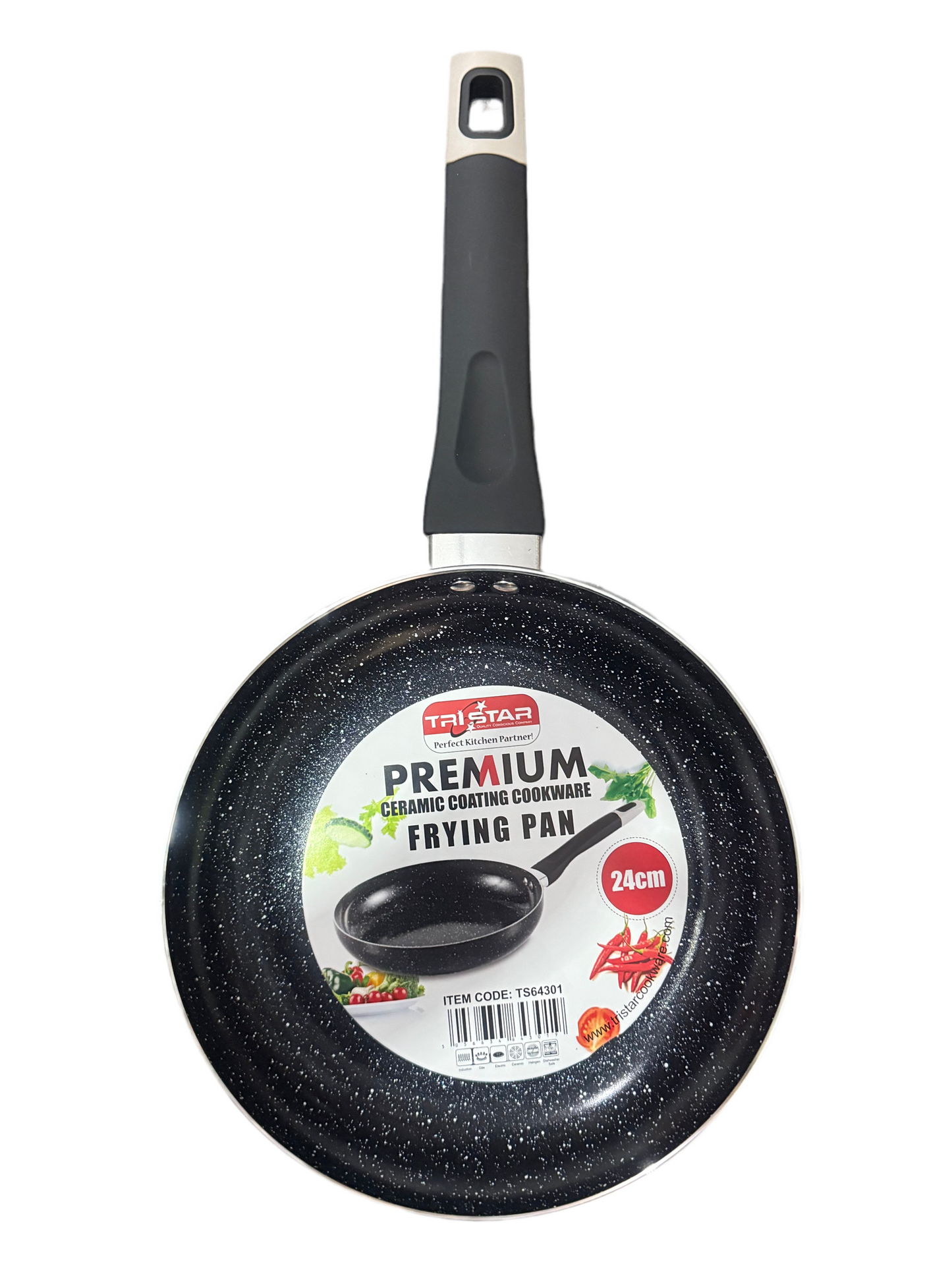 TRISTAR PREMIUM CERAMIC COATING COOKWARE FRYING PAN 24cm