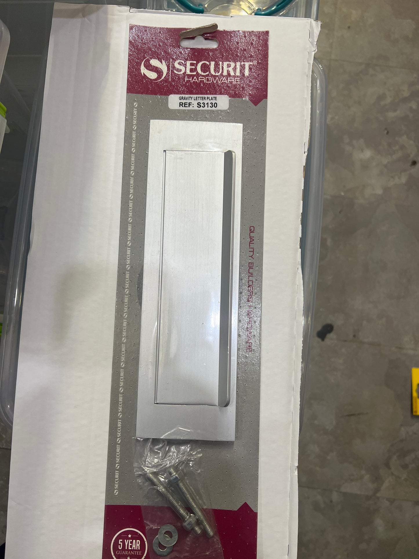 Aluminium Letter Plate 250mm Gravity