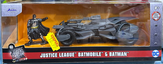 DC Justice League Batmobile et Batman