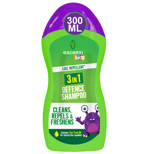 Escenti Kids Lice Repellent Lice Repellent 3 in 1 Defence Shampoo 300ml
