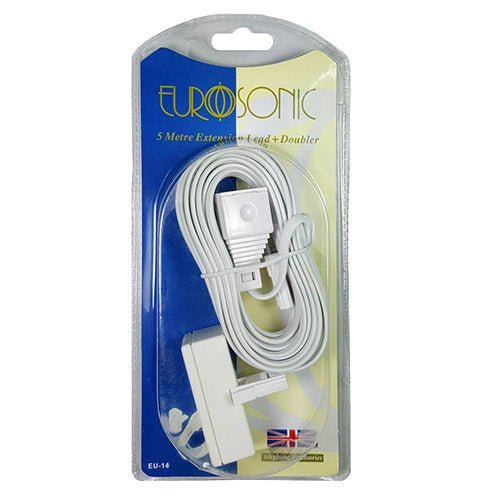 Rallonge téléphonique et doubleur EuroSonic 5m