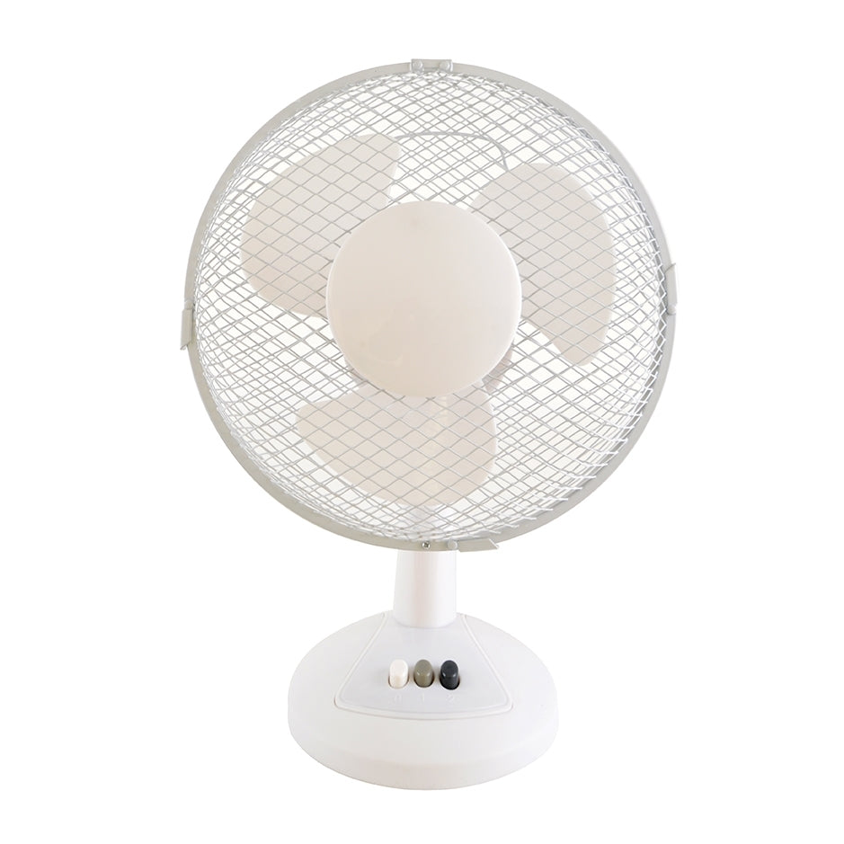 StayCool 9'' (23cm) Desk Fan - White