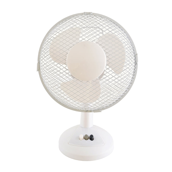 StayCool 9'' (23cm) Desk Fan - White