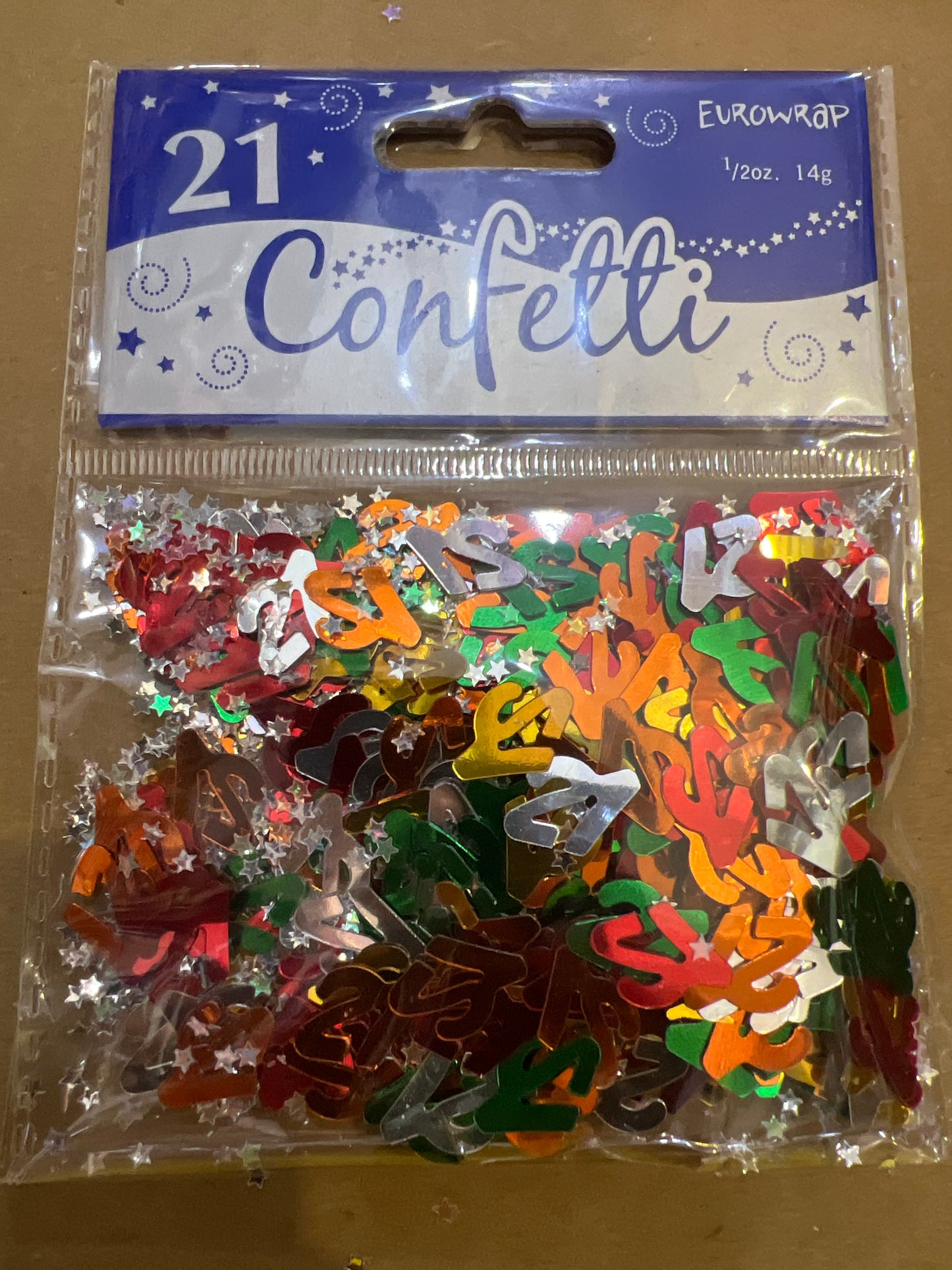 21st confetti