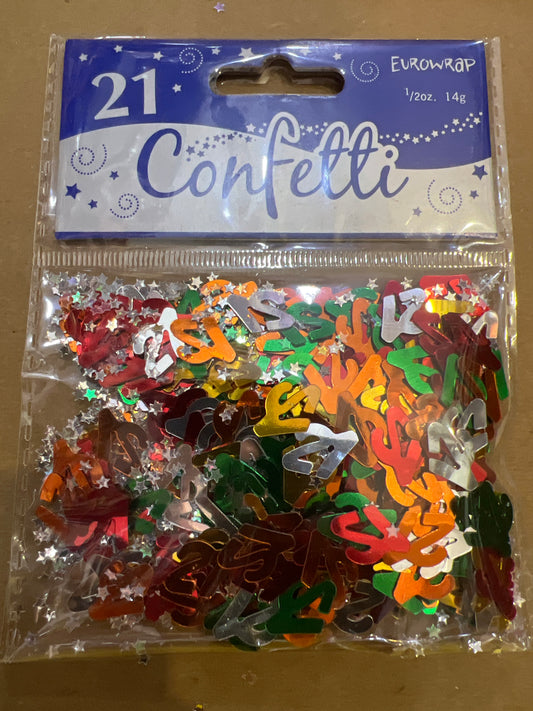 21st confetti