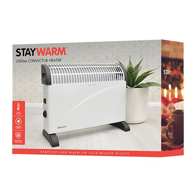 StayWarm 2000w Convector Heater - White