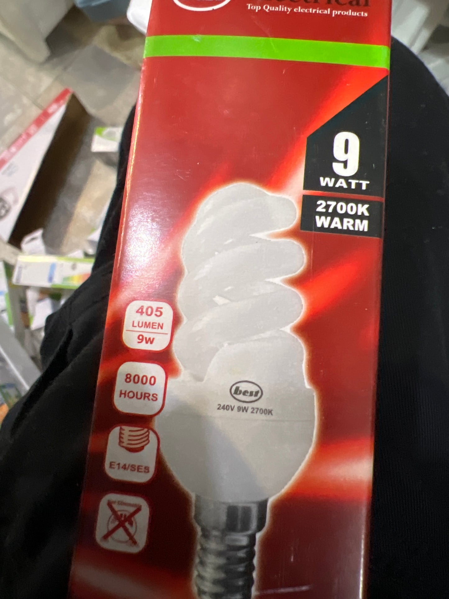 9 W 2 700 K E 14 économie d'énergie lumière chaude
