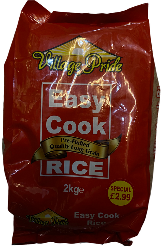 VILLAGE PRIDE EASY COOK PRE-FLUFFED QUALITY LONG GRAIN RICE 2kg