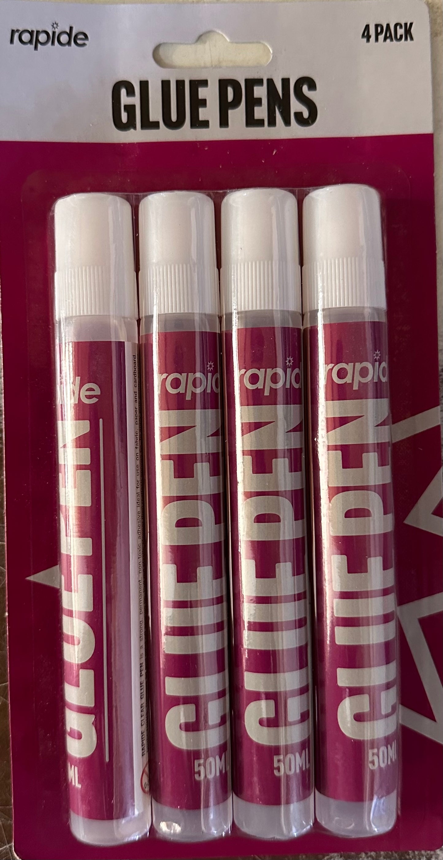 Rapide Glue Pens 4Pk