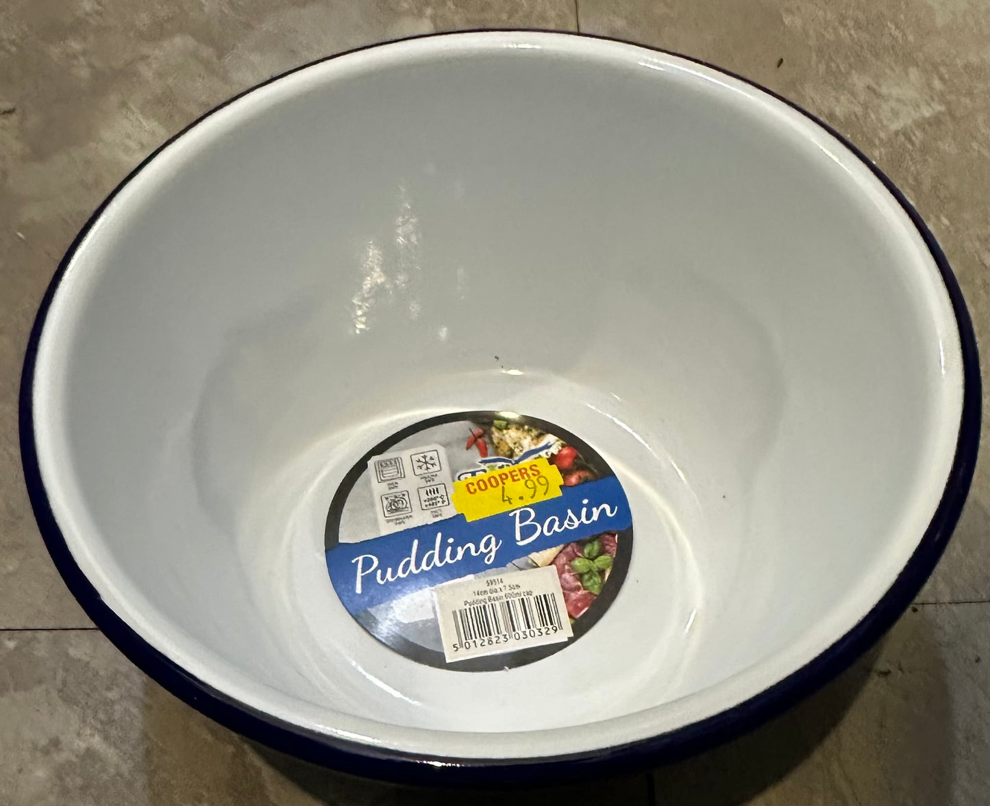ENAMEL 14CM PUDDING BASIN
