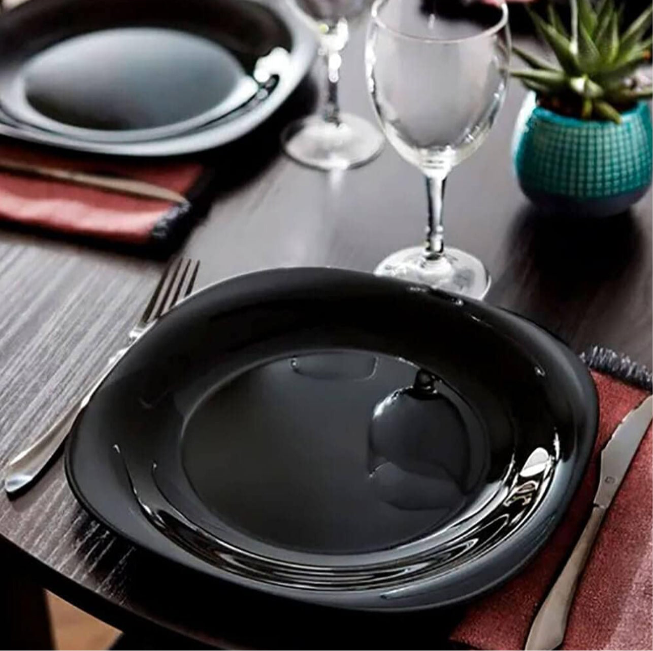 ASSIETTE À DESSERT EN VERRE CARINE LUMINARC 19cm