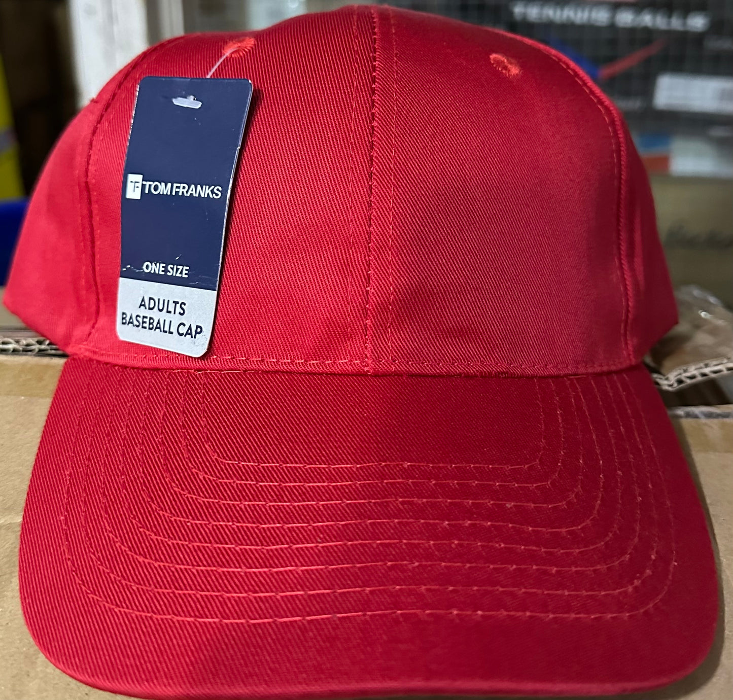 CASQUETTE DE BASEBALL HOMME ROUGE